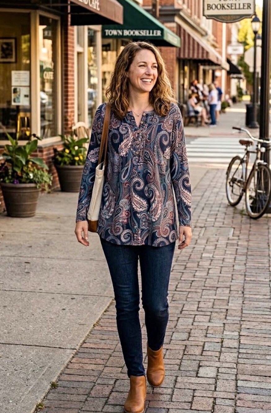 Women’s Blue Pink Multicolor crush velvet Button Front Tunic Blouse XL